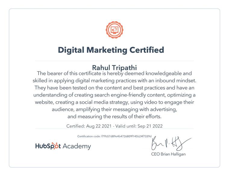 Digital Marketing Certified Specialist